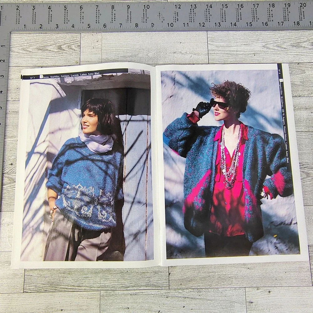Anny Blatt Magazine 81 Knitting Patterns Sweaters Pullovers Cardigan 90s Vintage